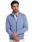 vest Baileys normale fit blauw met rits katoen
