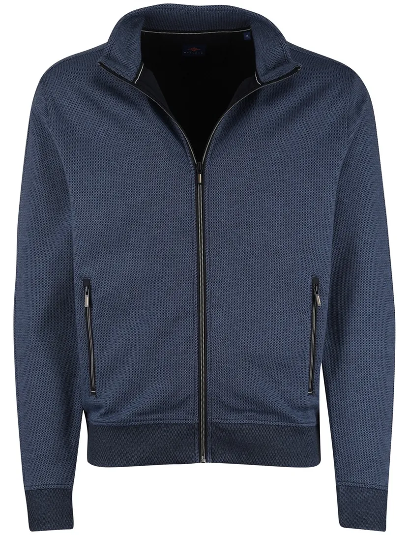 vest Baileys donkerblauw ondertoon normale fit rits