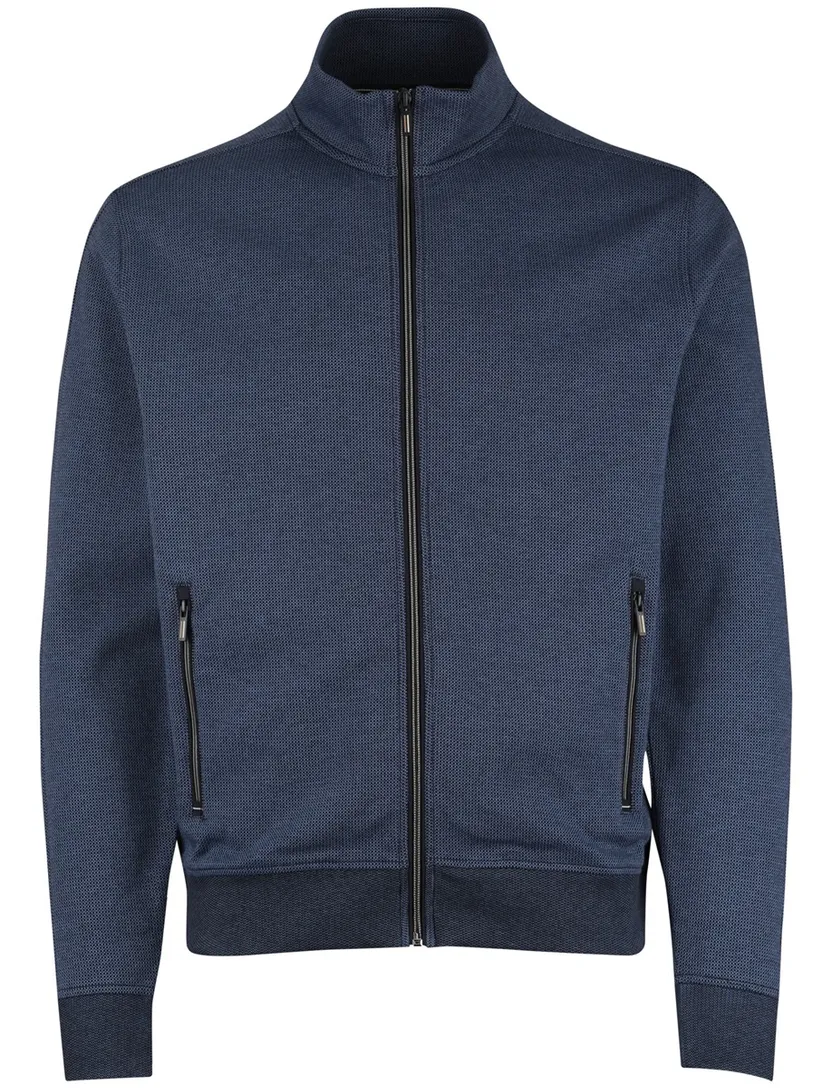 vest Baileys donkerblauw ondertoon normale fit rits