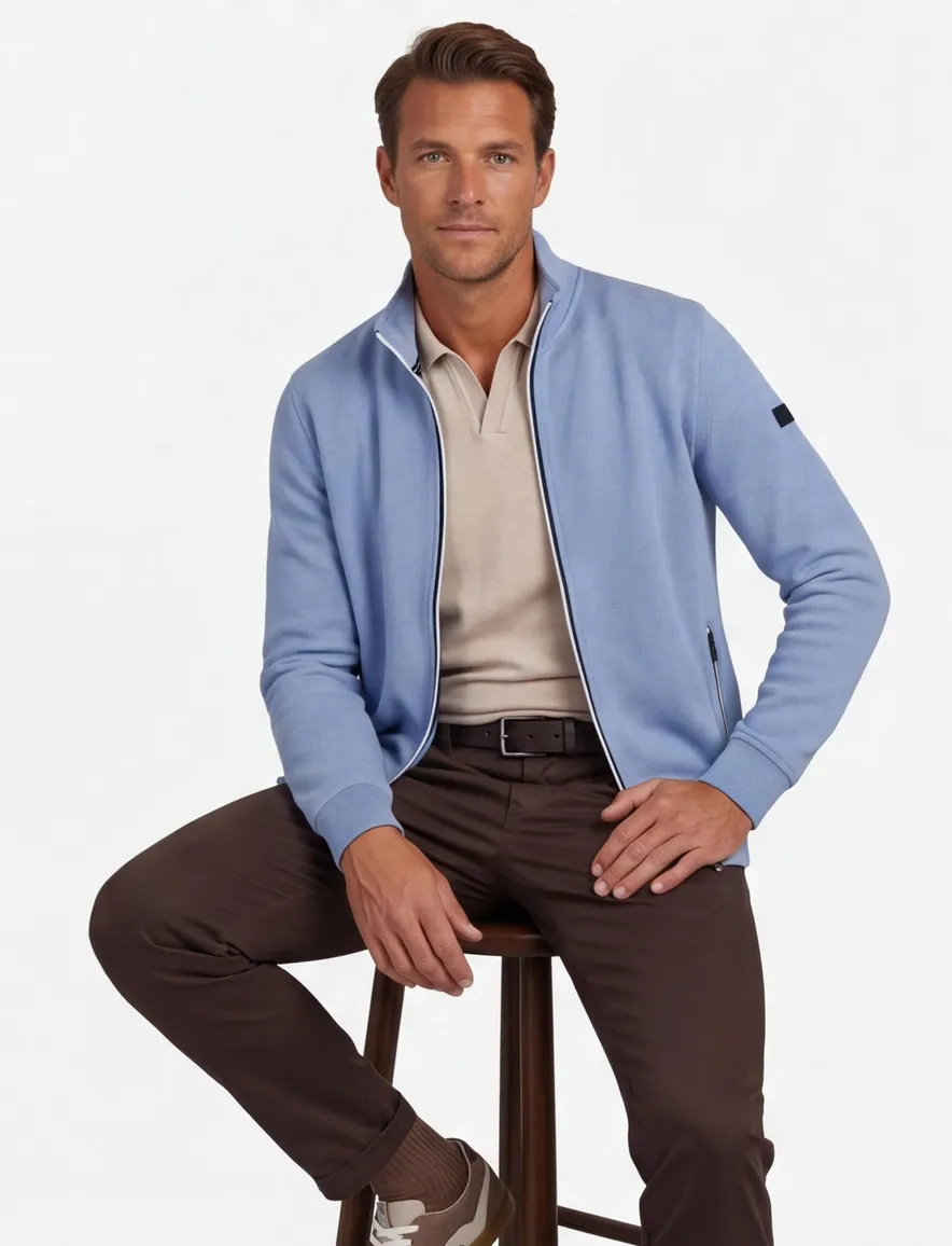 blauw vest Baileys normale fit
