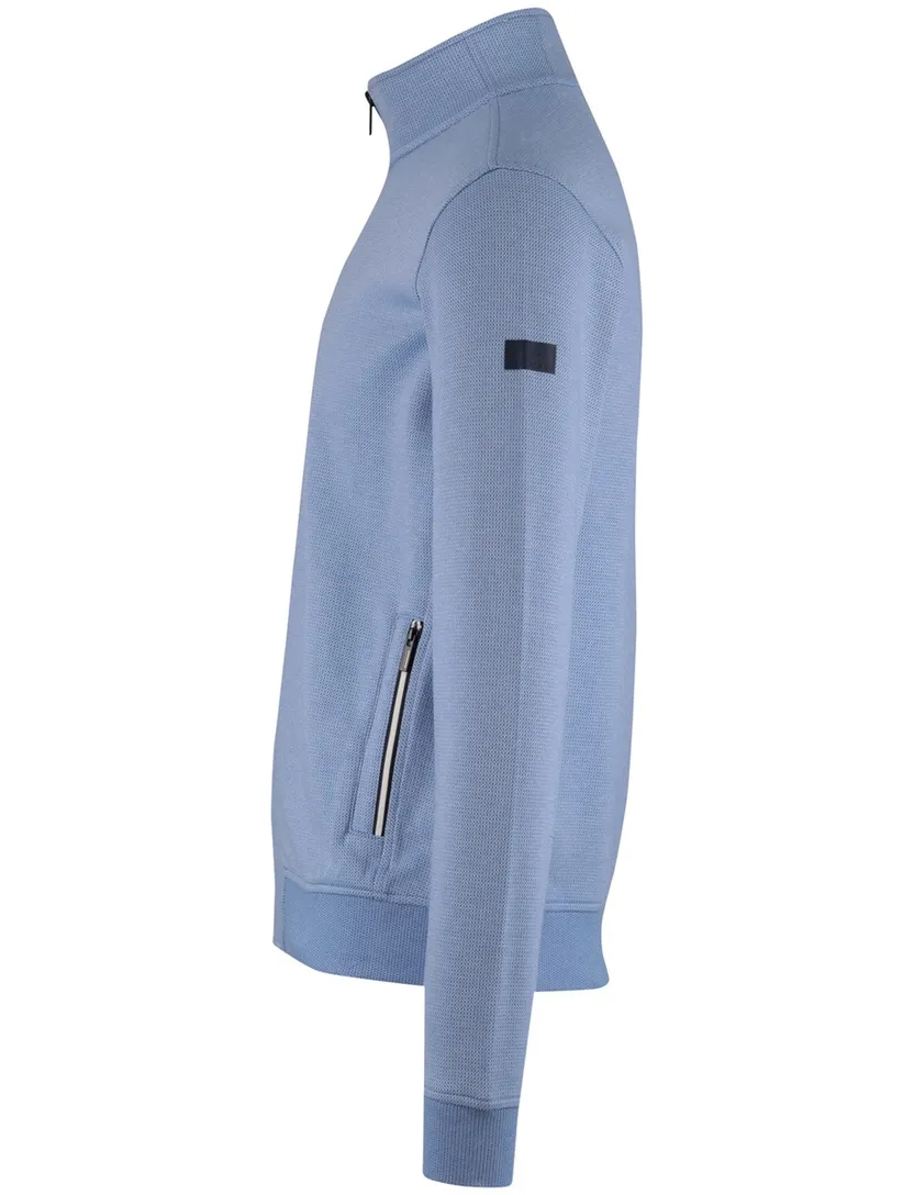 vest Baileys blauw normale fit witte rits