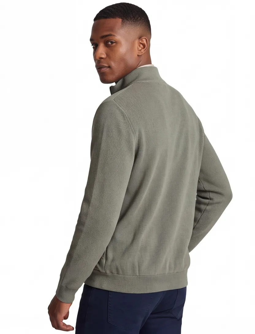 Vest Baileys outdoor groen normale fit met rits en zakken