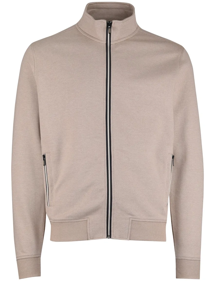 beige vest Baileys normale fit katoen