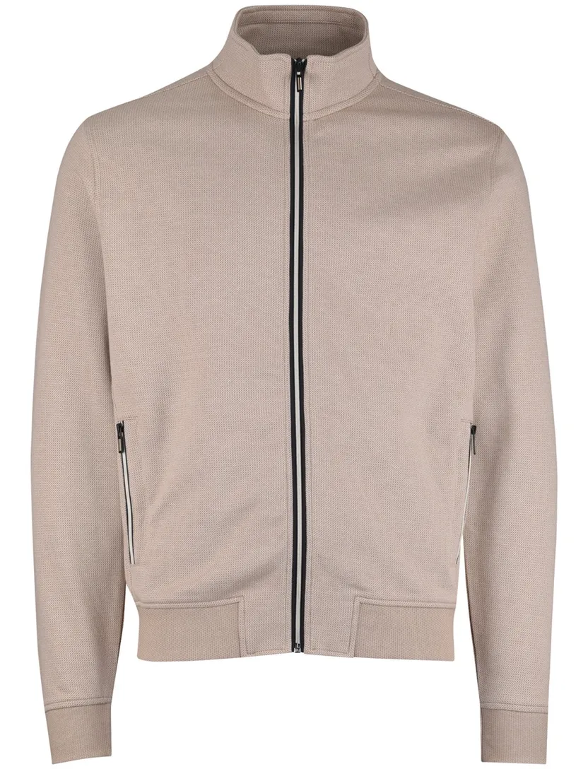 vest Baileys beige witte rits normale fit