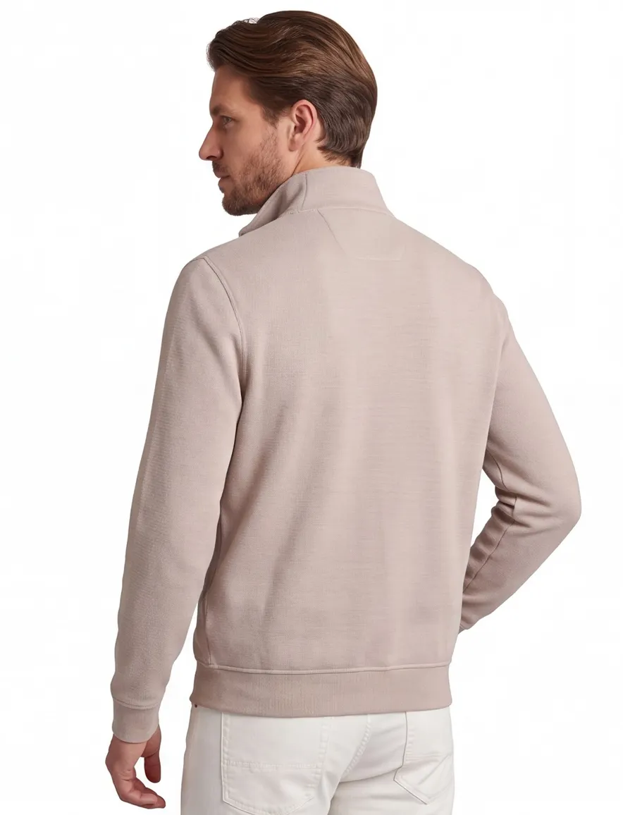 beige vest Baileys normale fit katoen