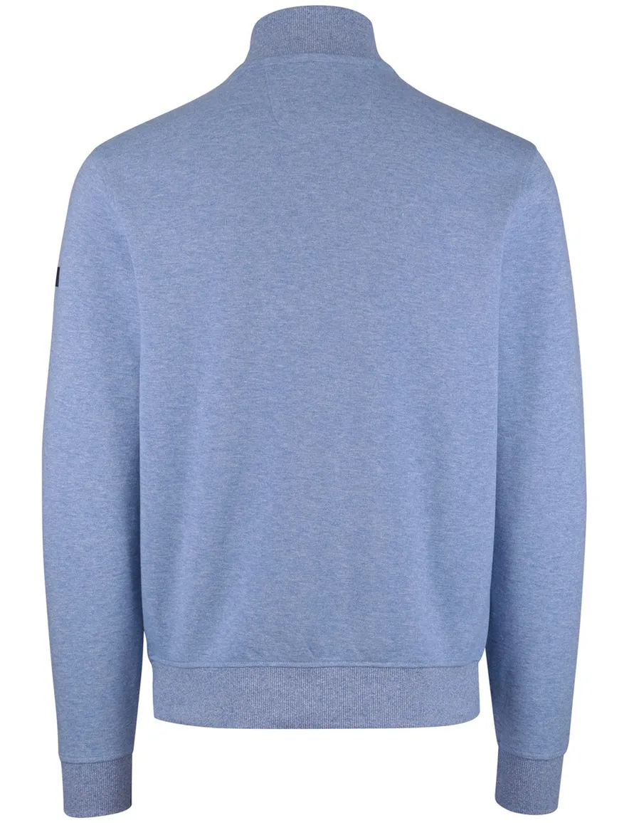 blauwe trui half zip rits Baileys
