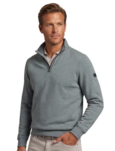 Baileys groene trui Baileys half zip