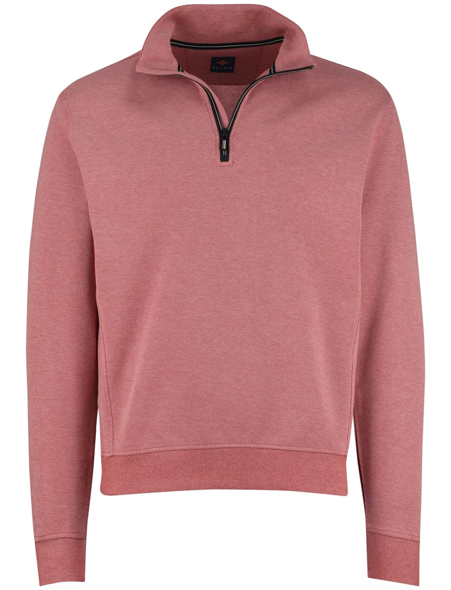 roze trui Baileys half zip normale fit