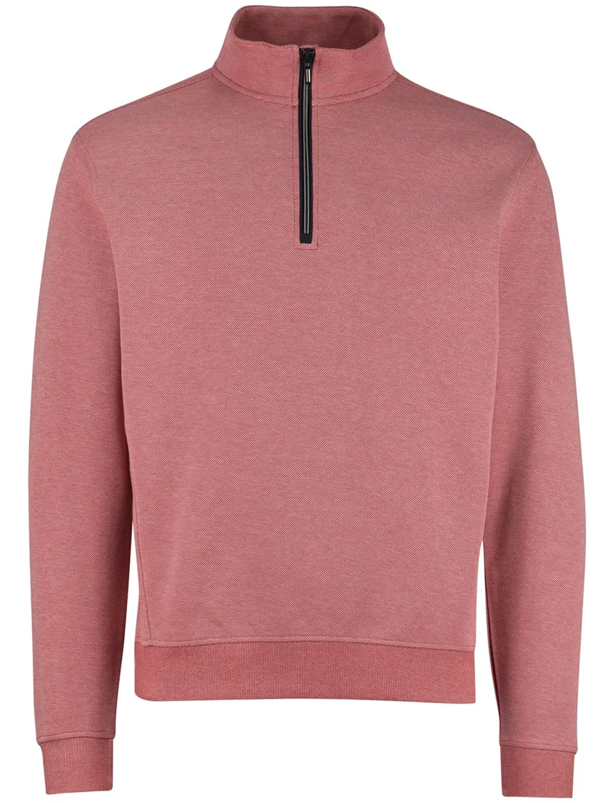 roze trui Baileys half zip normale fit