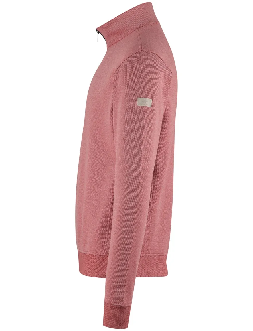 roze trui Baileys half zip normale fit