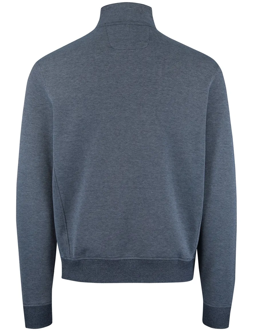 Baileys half zip trui blauw