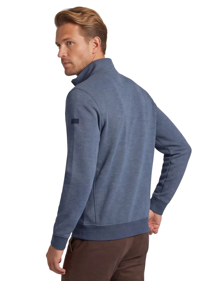 Baileys half zip trui blauw