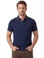 Poloshirt Baileys donkerblauw randen op boord en mouwen