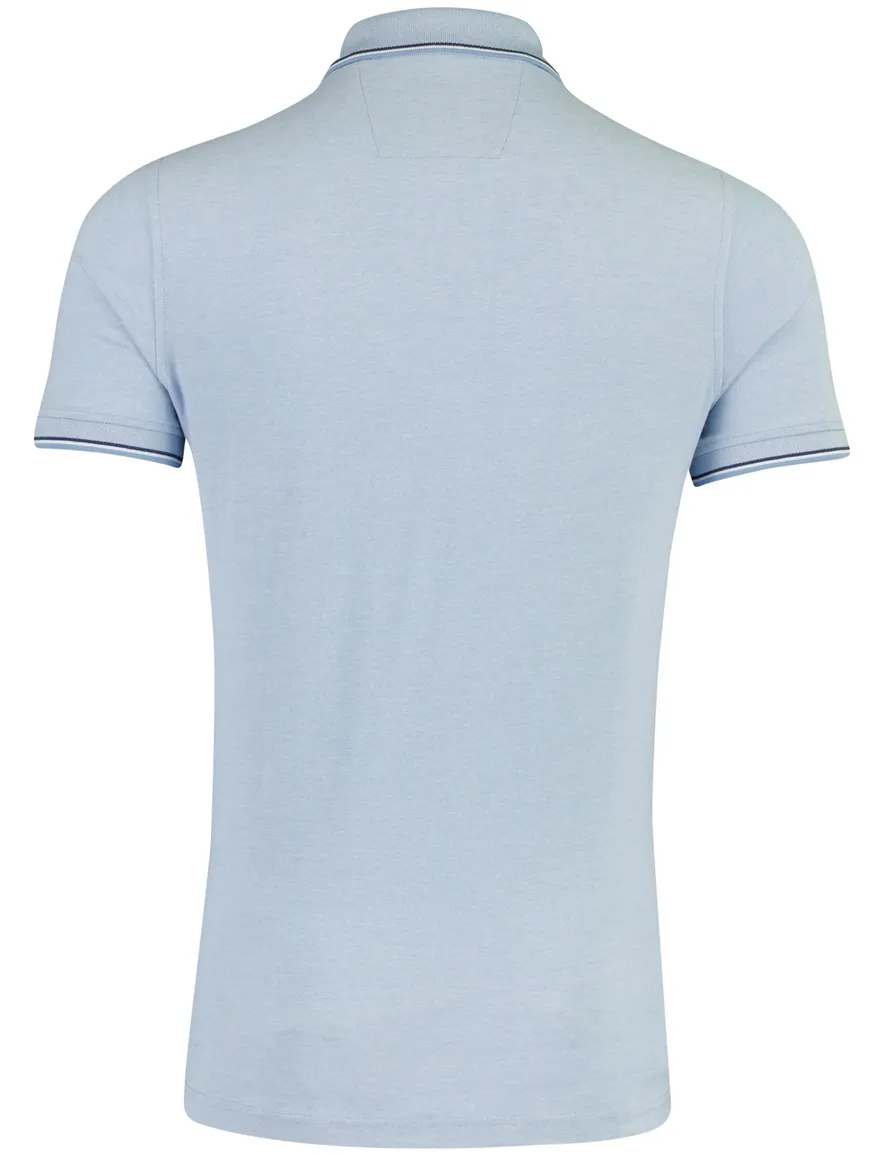 Baileys poloshirt lichtblauw met borstzak