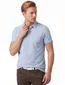 Lichtblauw poloshirt Baileys 3-knoops normale fit