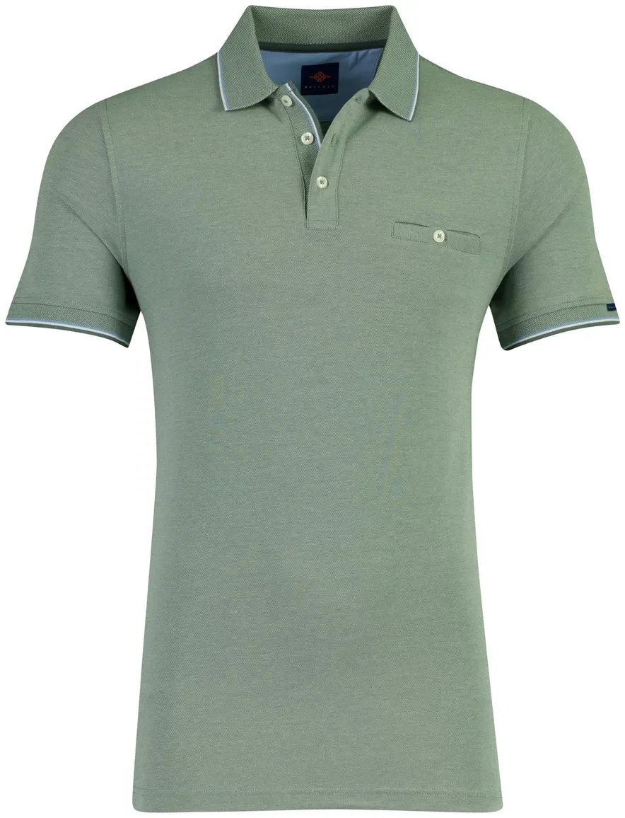 Baileys polo groen met borstzak