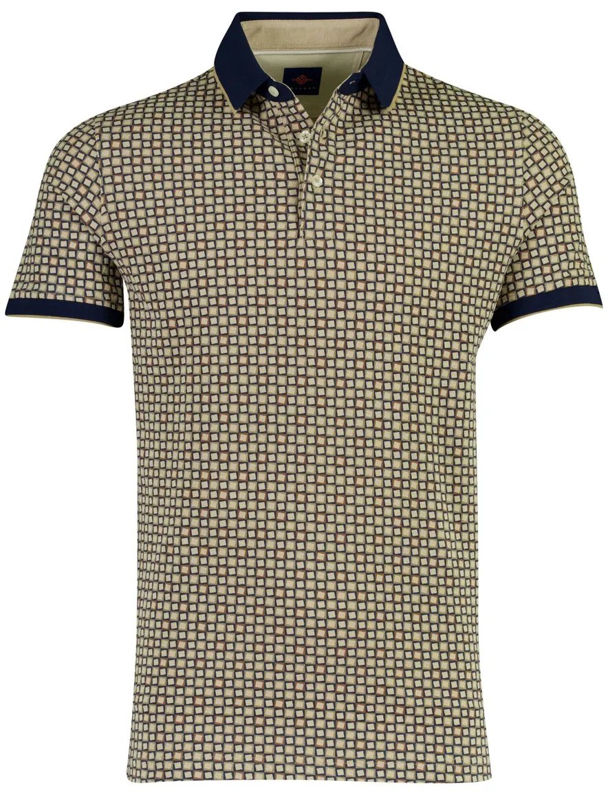 Baileys polo beige geprint