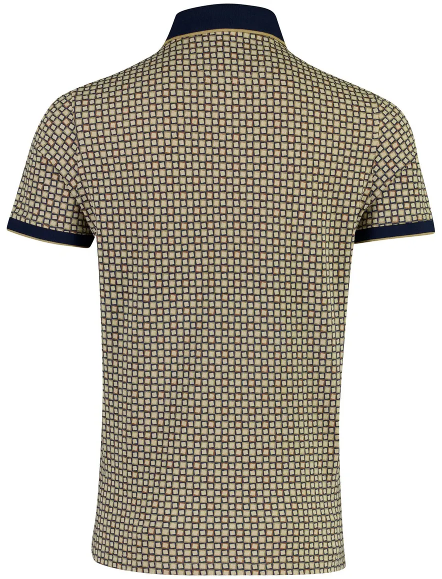 Baileys polo beige geprint