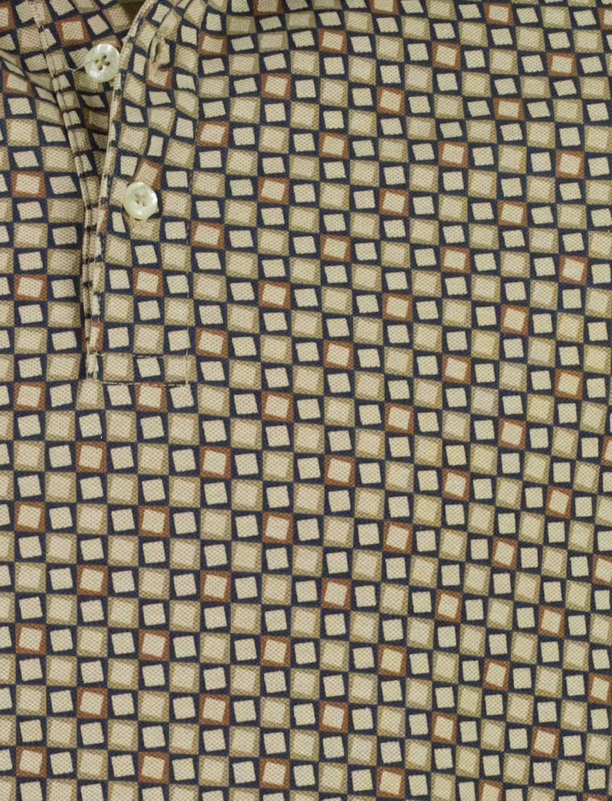 Baileys polo beige geprint