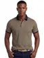 Poloshirt Baileys blauw grafisch vierkant print