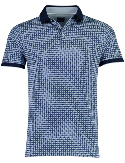 Baileys Baileys polo blauw geprint