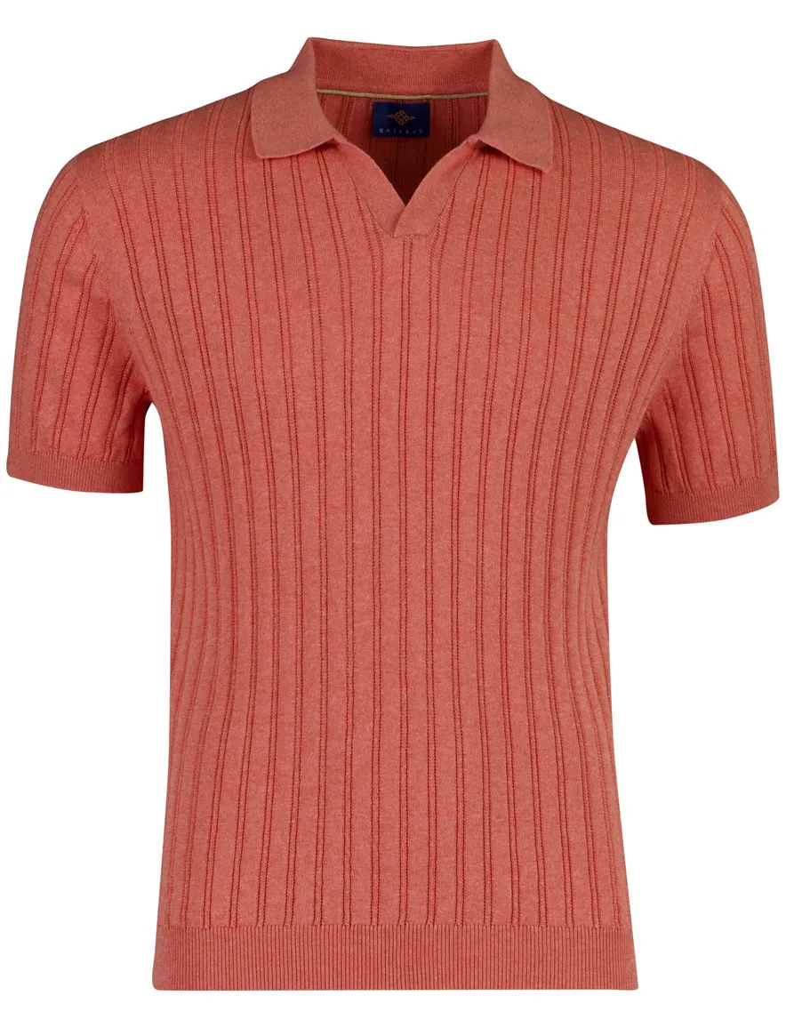 Rode Baileys polo v-hals normale fit