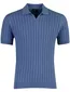 Baileys polo v-hals blauw strepen normale fit