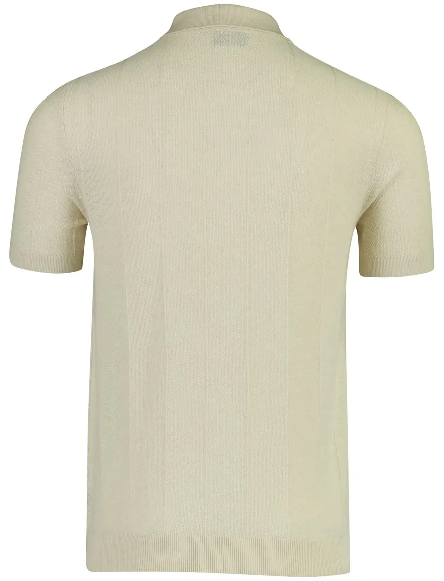 Normale fit polo Baileys beige 3 knoopjes
