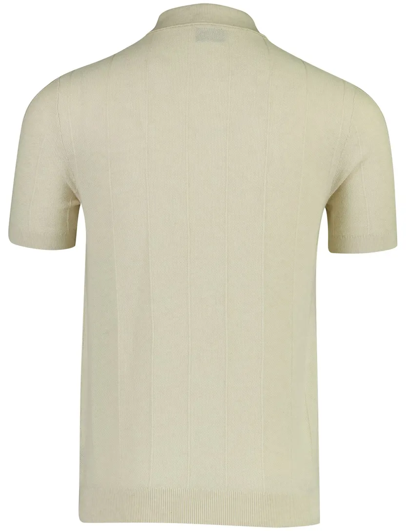 Polo Baileys beige 3-knoops gestreept