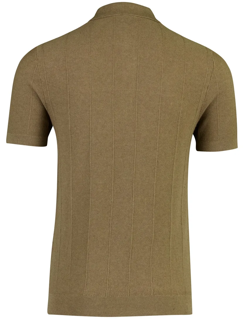Polo Baileys 3 knopen bruin normale fit