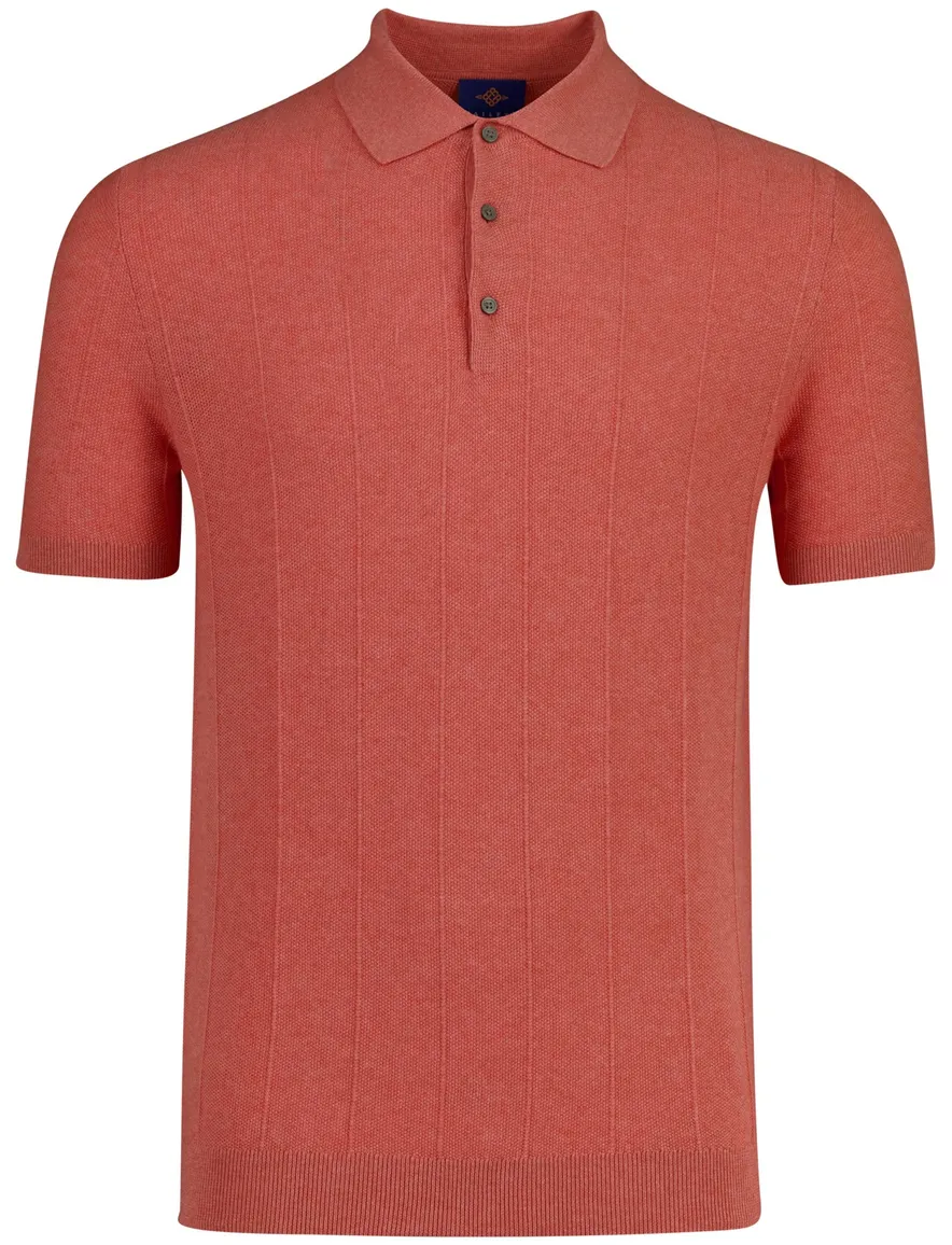 Baileys polo oranje textuur strepen