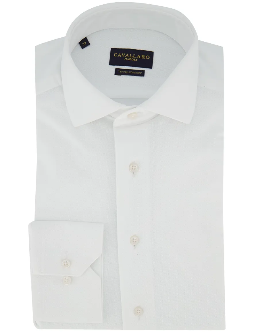 Cavallaro Napoli overhemd slim fit wit