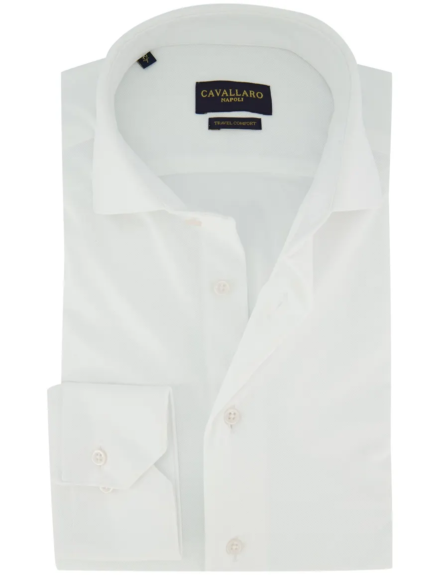 Cavallaro Ratiero overhemd mouwlengte 7 wit