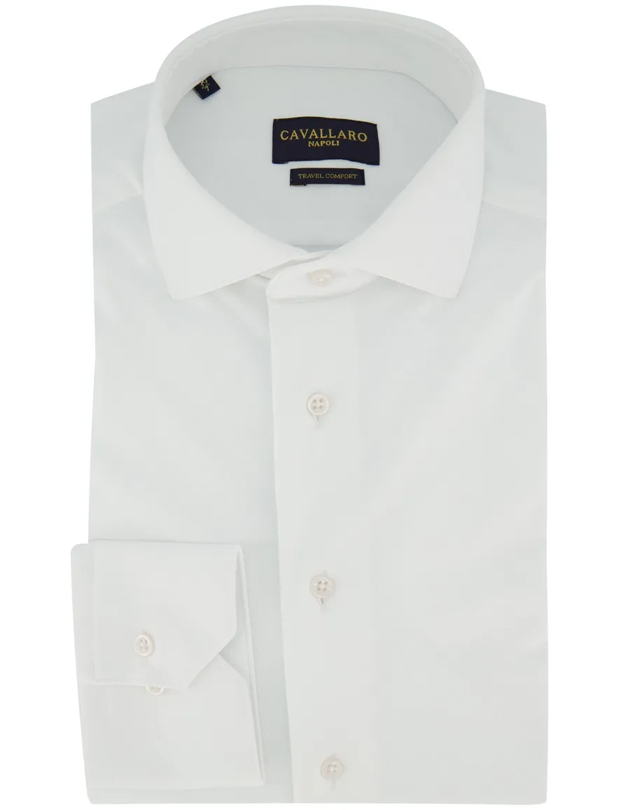 Cavallaro Ratiero overhemd mouwlengte 7 wit