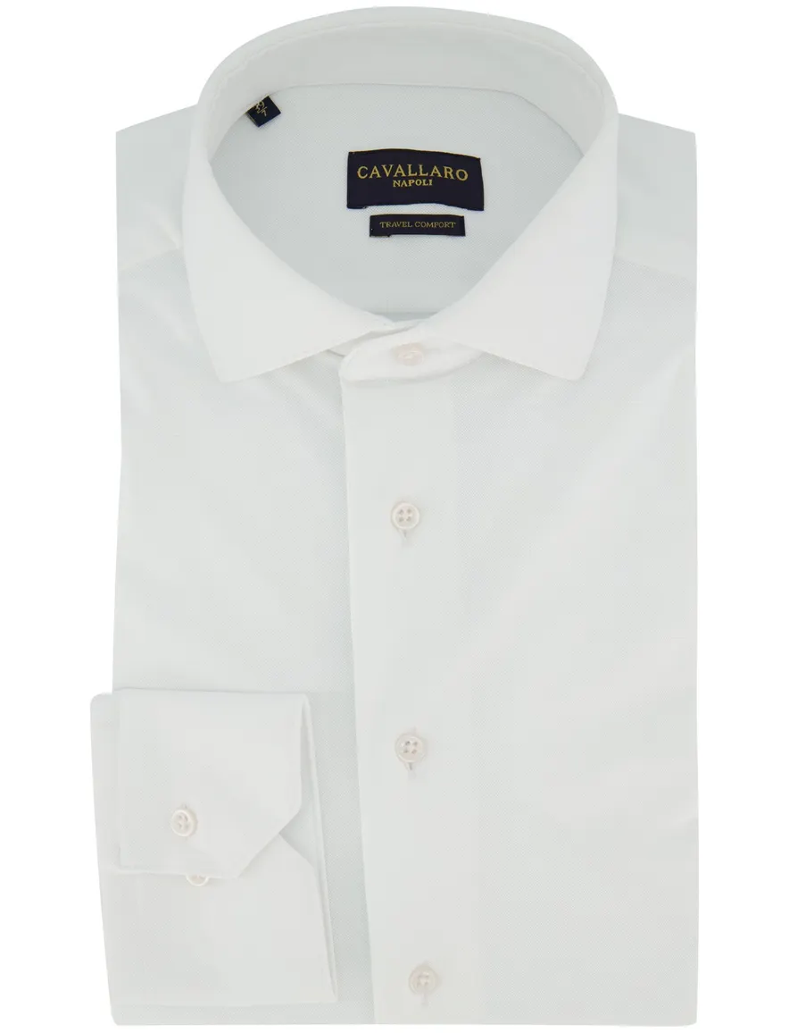 Cavallaro Ratiero overhemd mouwlengte 7 wit