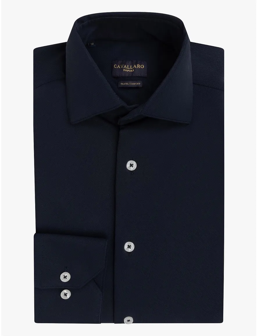 Business overhemd donkerblauw Cavallaro Napoli