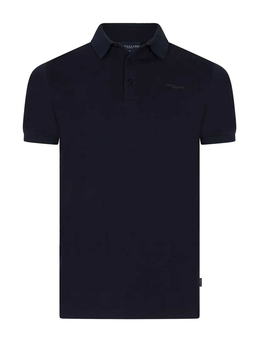 Poloshirt Darione korte mouw Cavallaro Napoli donkerblauw