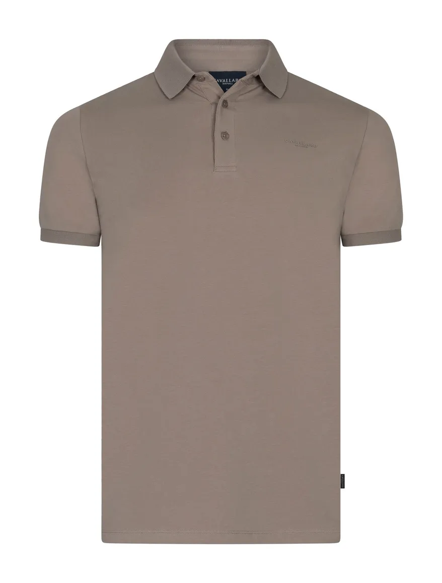 Poloshirt Darione korte mouw bruin Cavallaro Napoli