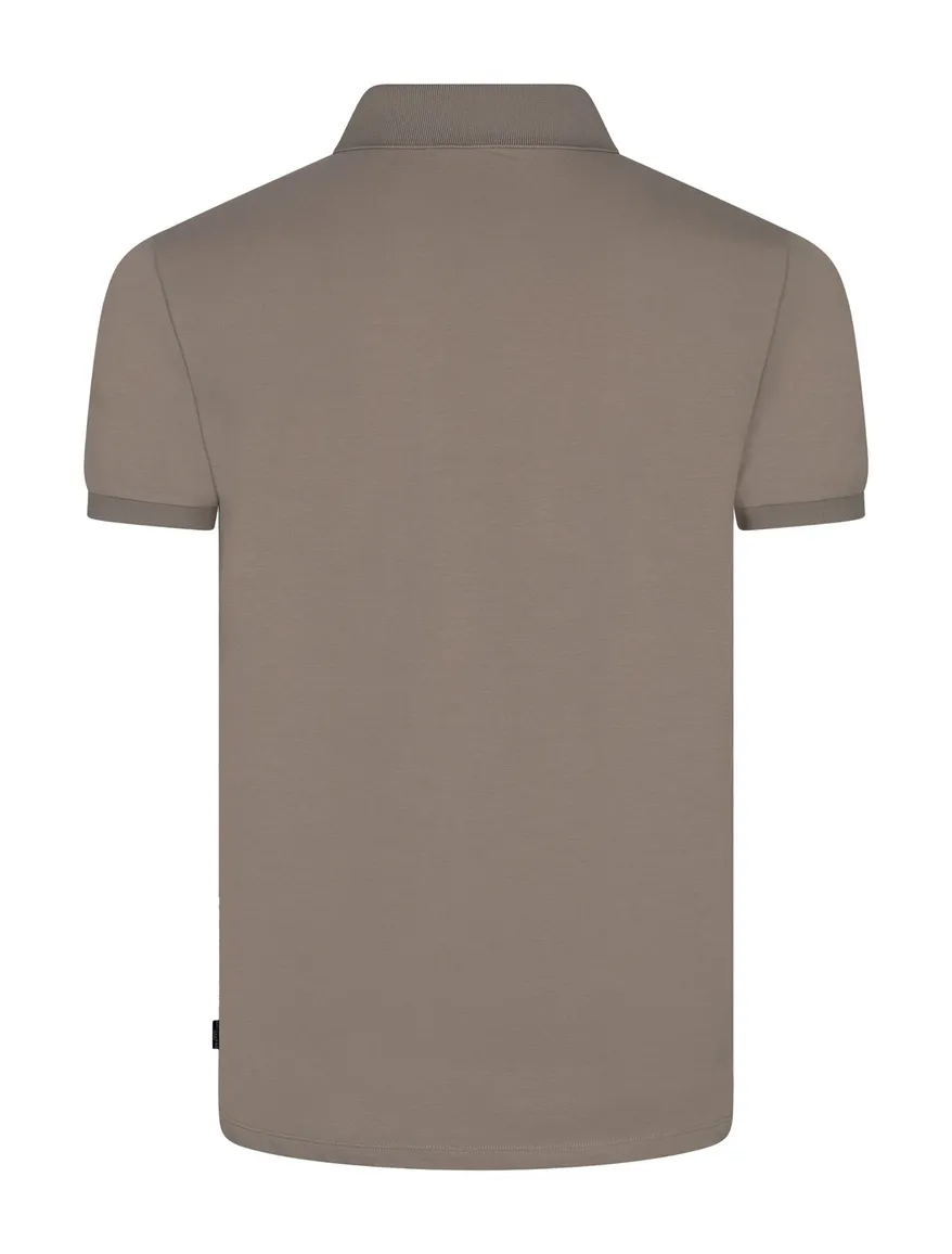 Poloshirt Darione korte mouw bruin Cavallaro Napoli
