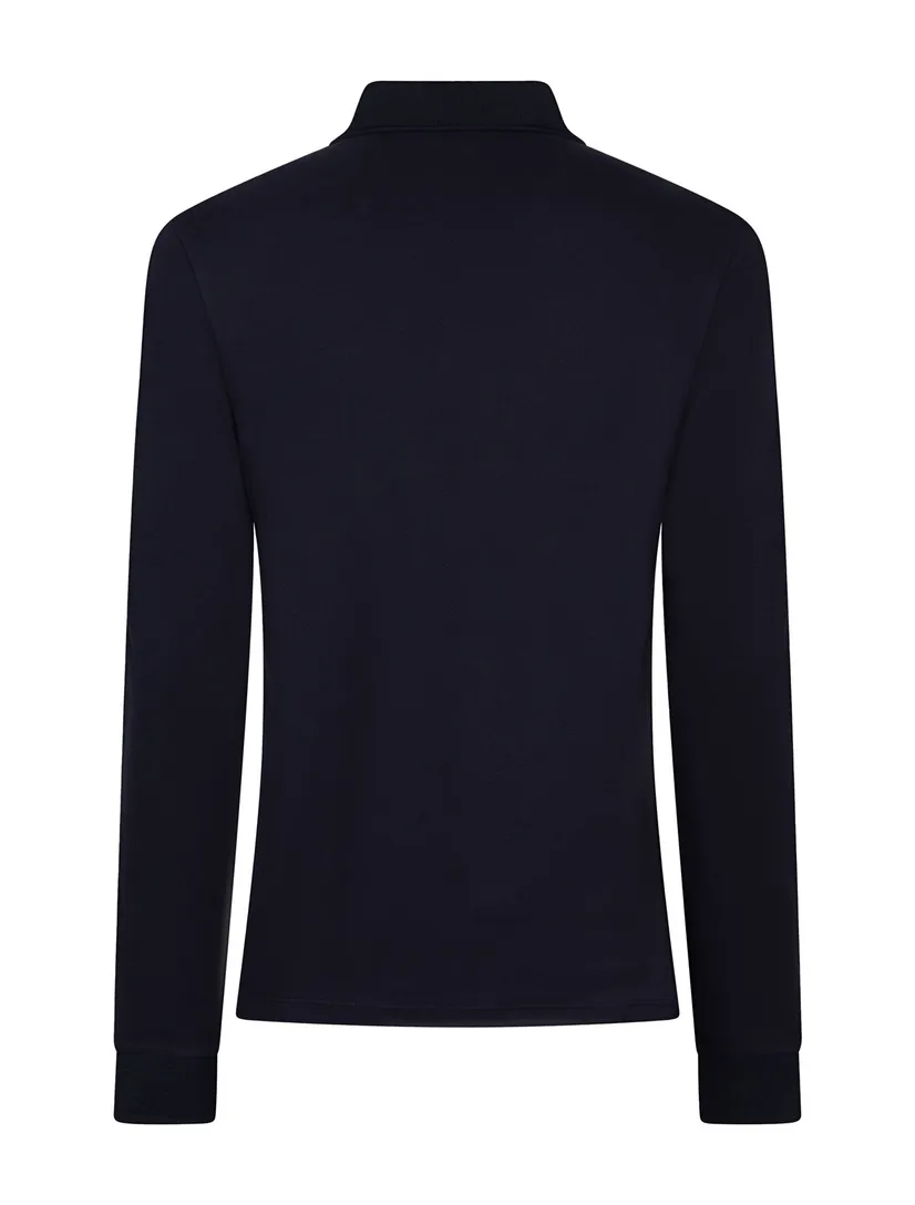 polo lange mouw Cavallaro Napoli donkerblauw