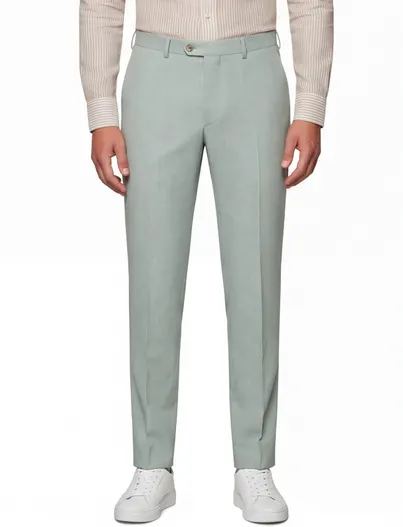 Digel Flatfront pantalon Digel Franco Mix&Match lichtgroen