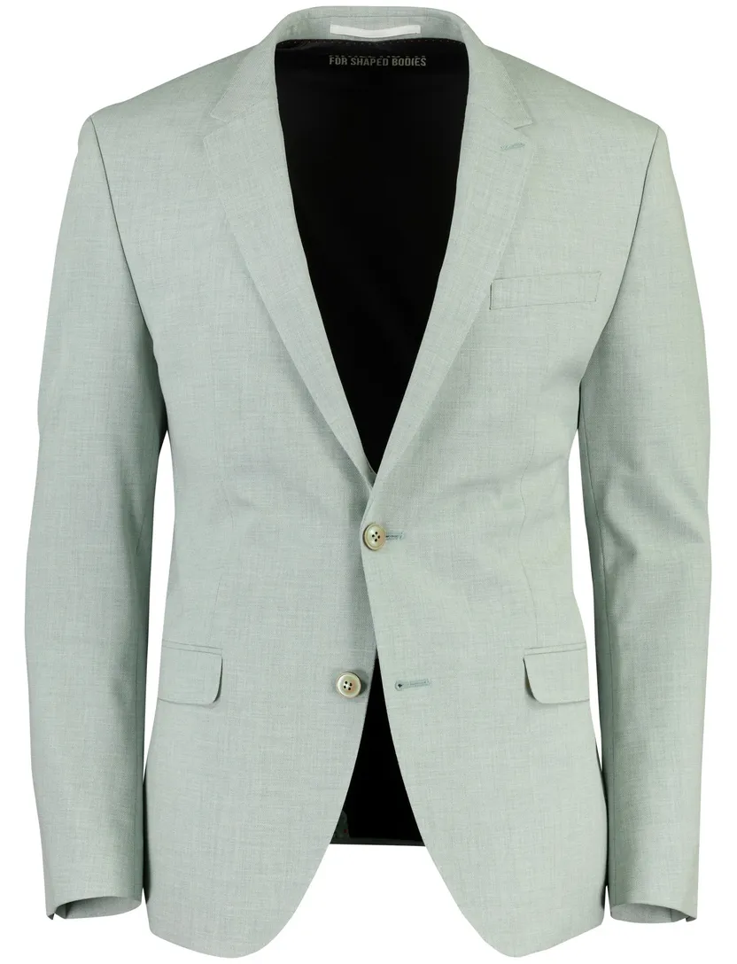 Colbert Digel mix & match lichtgroen slim fit