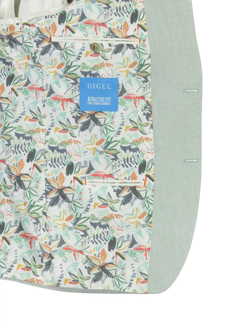 Colbert Digel mix & match lichtgroen slim fit