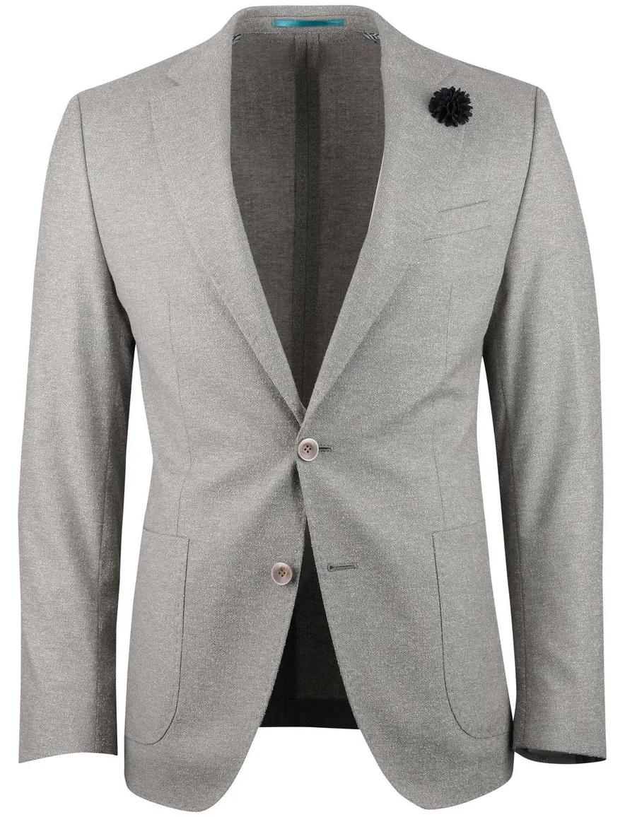 Slim fit grijs colbert digel roger summer breeze