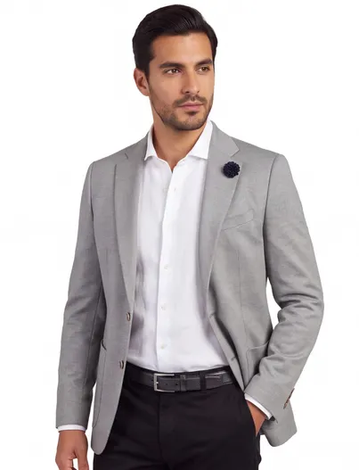 Digel Slim fit grijs colbert digel roger summer breeze