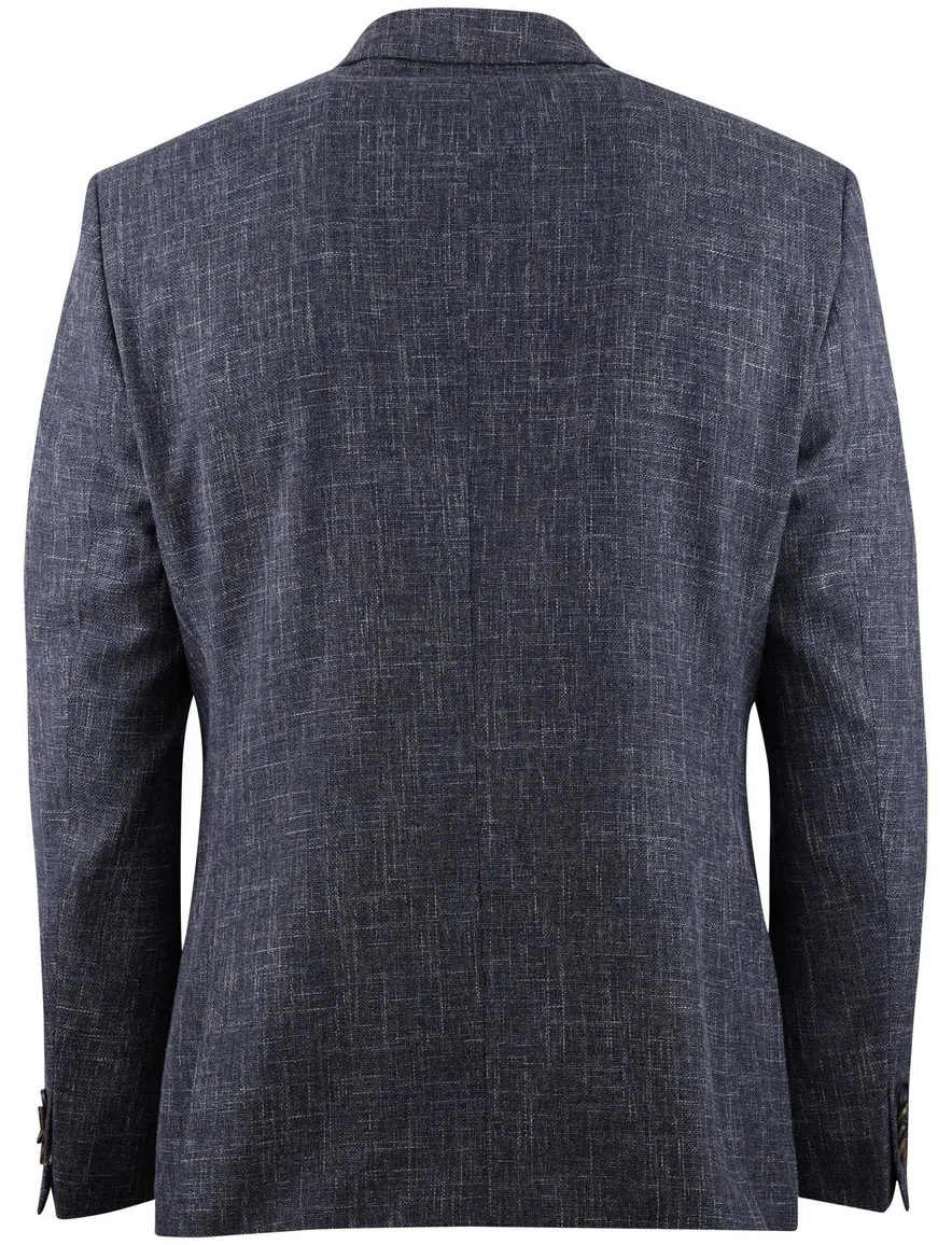 Digel Ezzo-G stretch Modern Fit colbert blauw gemeleerd