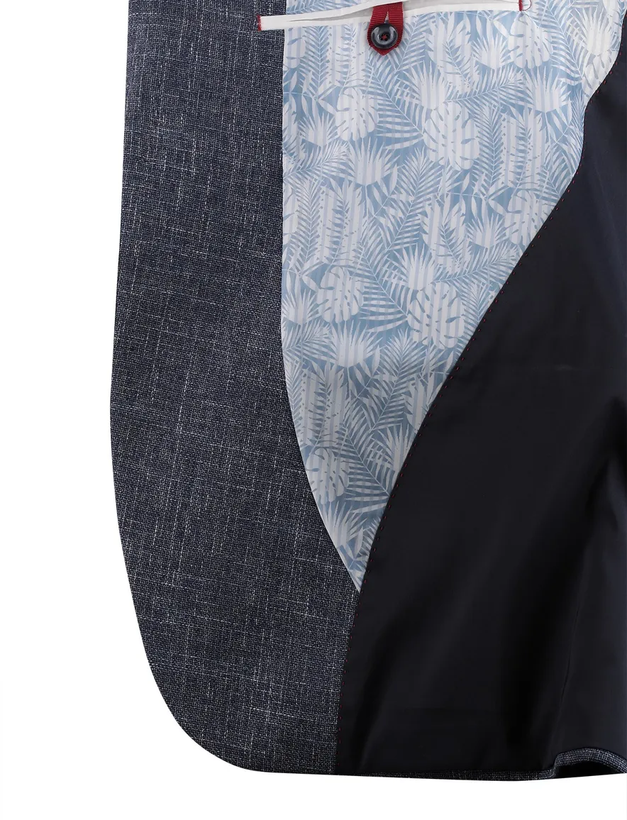 Blauw colbert Digel Ezzo-G gemêleerd Modern Fit