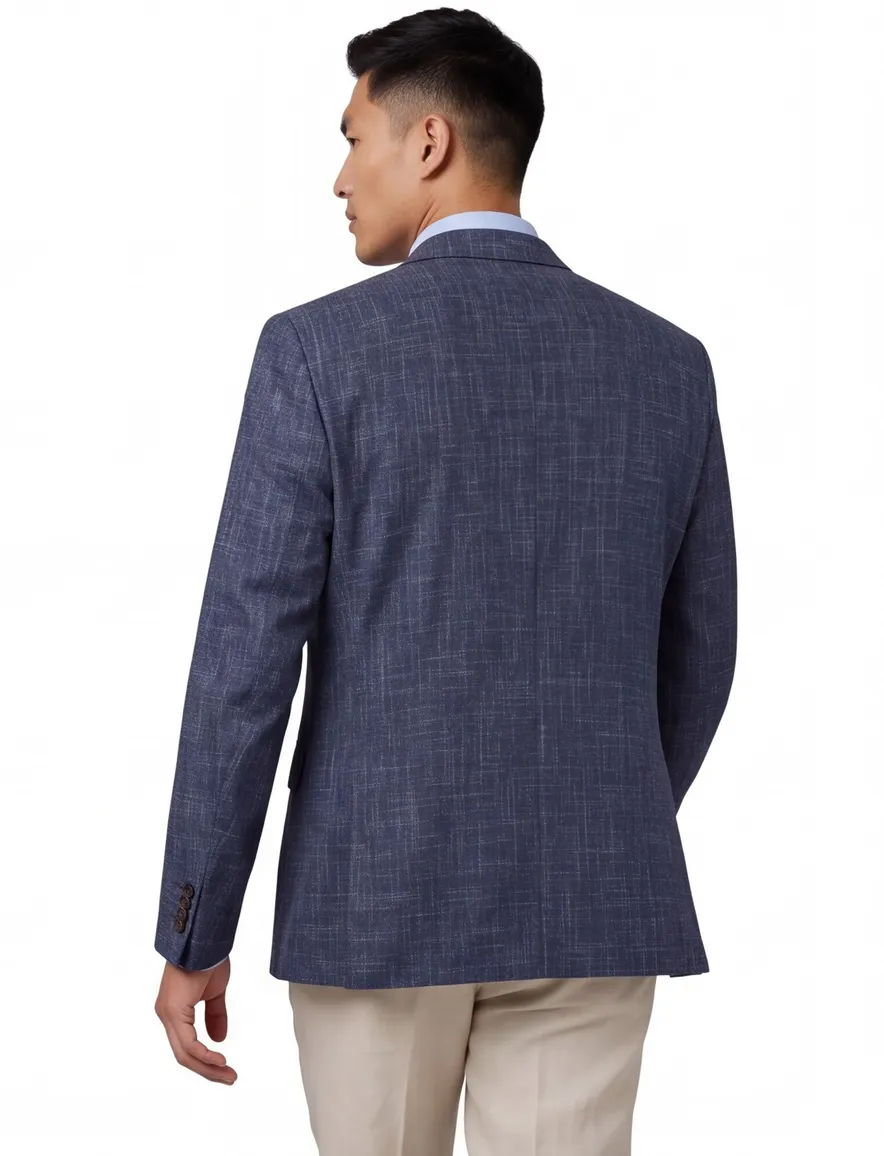 Digel Ezzo stretch modern fit colbert blauw