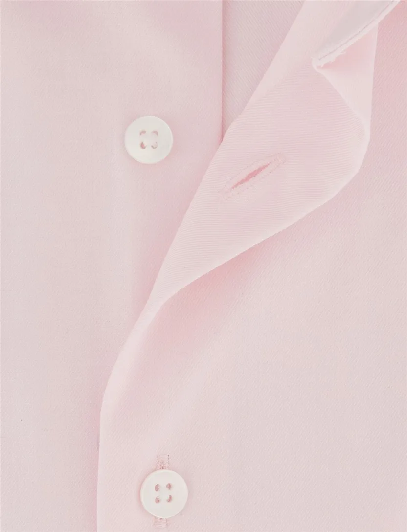 Roze overhemd OLYMP Comfort Fit korte mouw strijkvrij