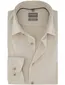 OLYMP Comfort Fit overhemd beige effen